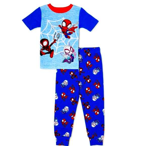 NWT 2pc Spiderman short-sleeved pajamas - Picture 1 of 8